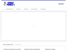 Tablet Screenshot of eaglefenceinc.com